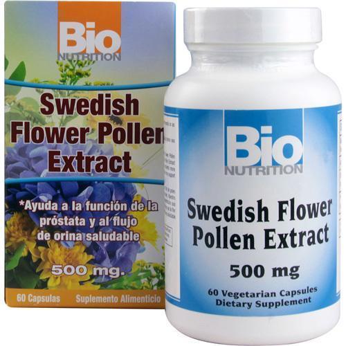 Bio Nutrition Inc Swedish Flower Pollen Extract 500 mg(1x 60 Veg Capsules)