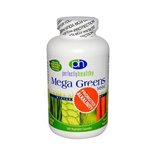 Perfectly Healthy Mega Greens plus MSM (180 Capsules)