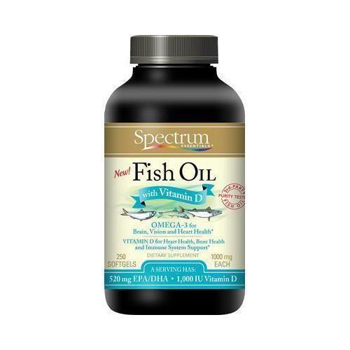 Spectrum Essentials Fish Oil With Vitamin D (1x250 Sgel)