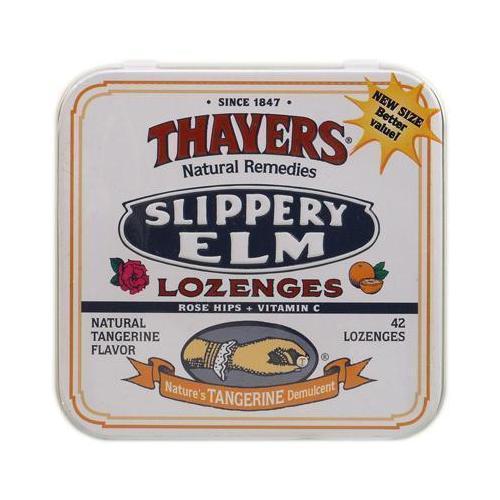 Thayer's Rose Hips Tangerine Slippery Elm LOzenges (10x42 ct)