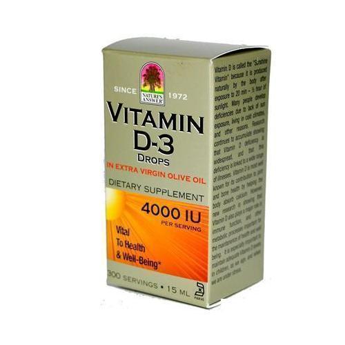 Nature's Answer Liquid Vitamin D-3 4000Iu (1x.5 Oz)