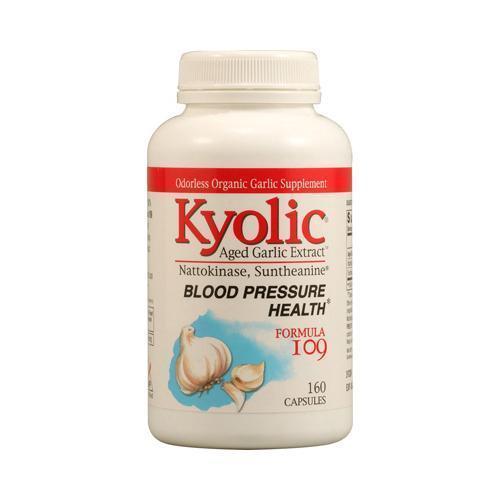 Kyolic Aged Garlic Extract Blood Pressure Health Formula 109 (160 Capsules)
