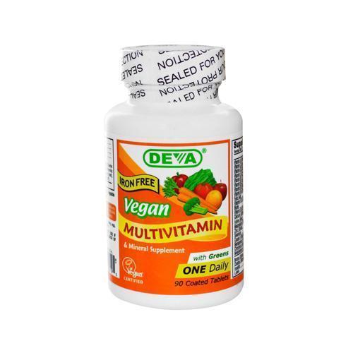 Deva Vegan Multivitamin and Mineral Supplement Iron Free (1x90 Tablets)