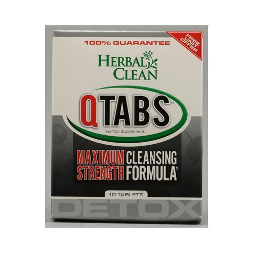 B.N.G. Herbal Clean Detox QTabs Maximum Strength Cleansing Formula (1x10 Tablets)