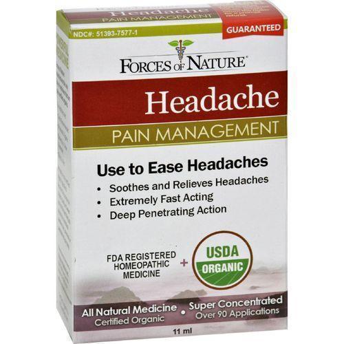 Forces of Nature Organic Headache Pain Management  11 ml