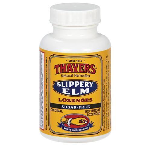 Thayers Slippery Elm Lozenges Original Sugar Free (100 Count)