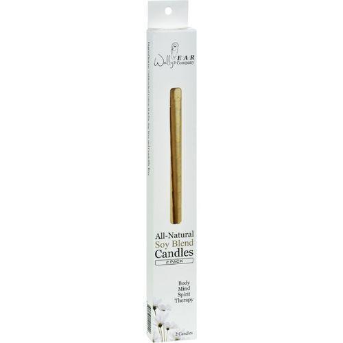 Wally's Natural Products Plain Paraffin Ear Candles  2 Candles