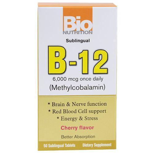 Bio Nutrition B12 Sublingual 6000 mcg (1x50 Tablets)