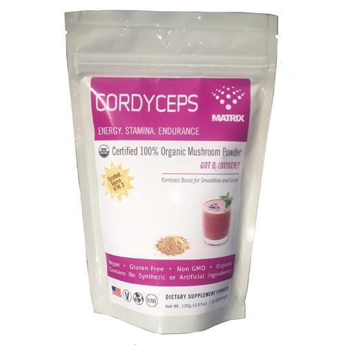 Mushroom Matrix Cordyceps Militaris Organic Powder (1x3.57 Oz)