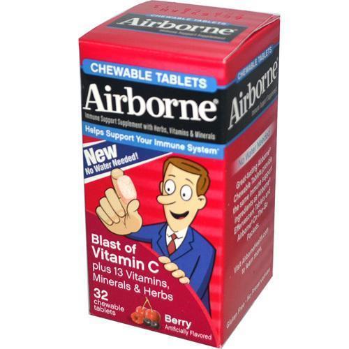 Airborne Chewable Tablets with Vitamin C Berry (1x32 Tablets)