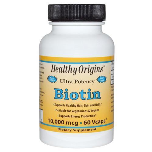 Healthy Origins Biotin 10,000 mcg (60 Veg Caps)