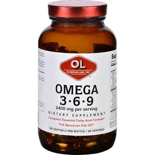 Olympian Labs Omega 3 6 9  2400 mg  120 Softgels