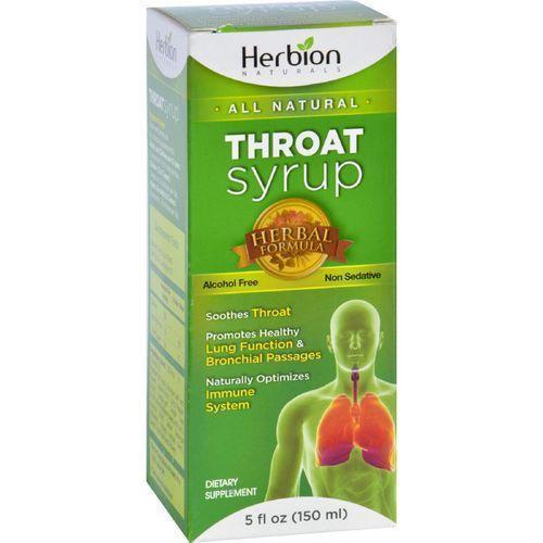 Herbion Naturals Throat Syrup  All Natural  5 oz