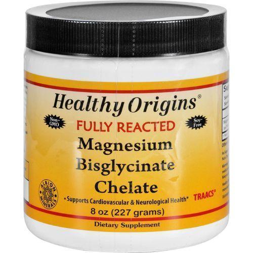 Healthy Origins Magnesium Bisglycinate Chelate  Fully Reacted  8 oz