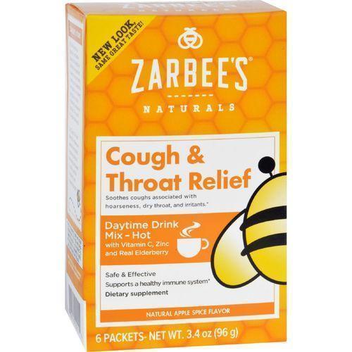 Zarbee's Cough and Throat Relief Drink Mix  Daytime Supplement  6 Packets