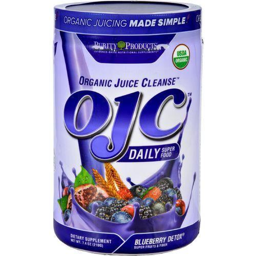 OJC Purity Products Organic Juice Cleanse  Certified Organic  Advanced Daily Fiber Formula  Blueberry Detox  7.4 oz