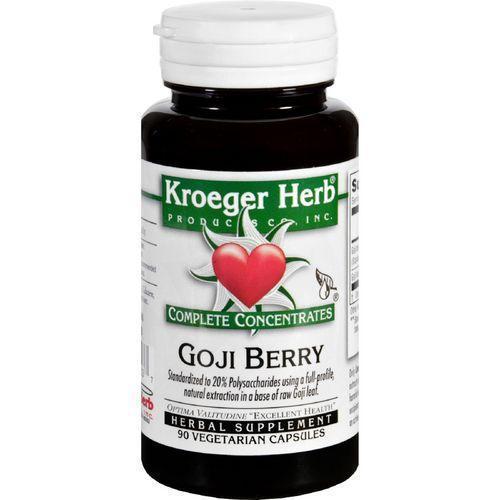 Kroeger Herb Complete Concentrate  Goji Berry  90 Vegetarian Capsules