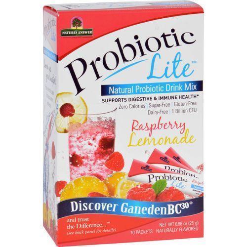 Natures Answer Probiotic Drink Mix  Natural  Probiotic Lite  Raspberry Lemonade  .88 oz  10 Count