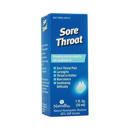 NatraBio Sore Throat 1 fl Oz