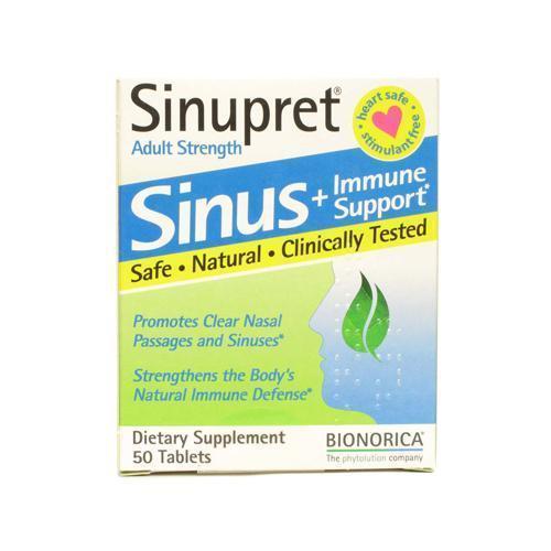 Sinupret Bionorica Sinus Immune Support Adult Strength 50 Tablets