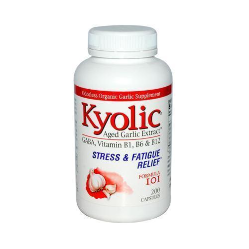Kyolic Aged Garlic Extract Stress and Fatigue Relief Formula 101 (1x200 Capsules)