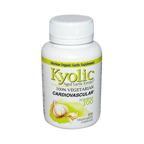 Kyolic Aged Garlic Extract Vegetarian Cardiovascular Formula 100 (100 Veg Capsules)