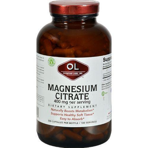 Olympian Labs Magnesium Citrate  400 mg  Value Size  300 Capsules