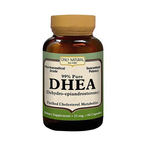 Only Natural DHEA 25 mg (60 Capsules)