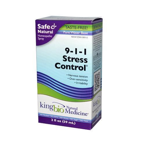 King Bio Homeopathic 911 Stress Control 2 fl Oz