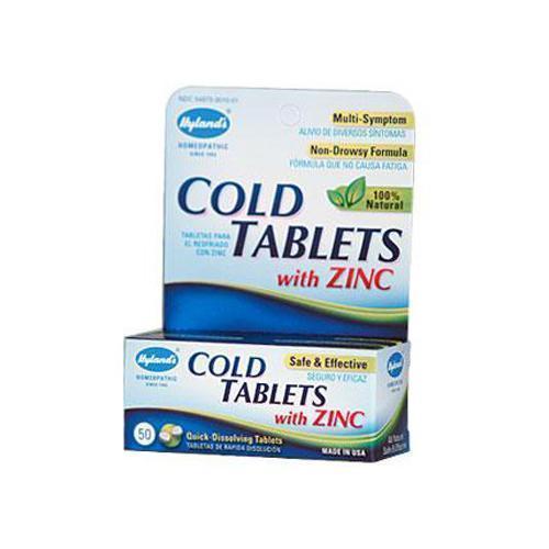 Hyland's Cold Tablets With Zinc 50 Quick Disolving Tabl