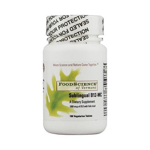 FoodScience of Vermont Sublingual B12-MC (1x100 Veg Tablets)