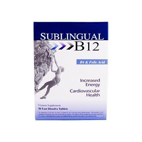 Heaven Sent Sublingual B12 with B6 and Folic Acid (1x30 Tablets)