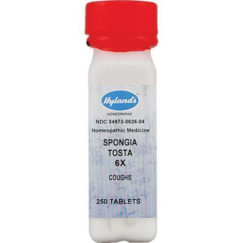 Hylands Homeopathic Spongia Tosta 6x (1x250 Tablets)