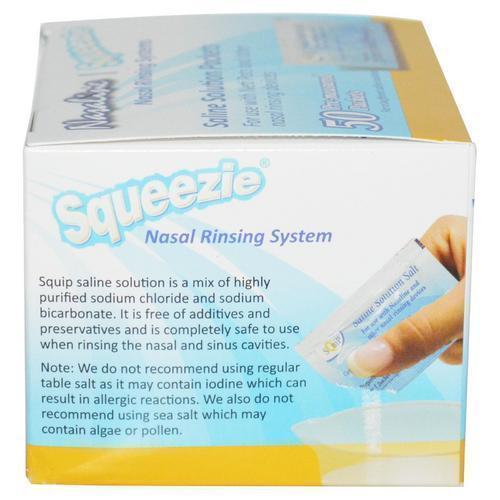 Squip Products Nasaline Salt Pre-Measured Packets (50 Packets)