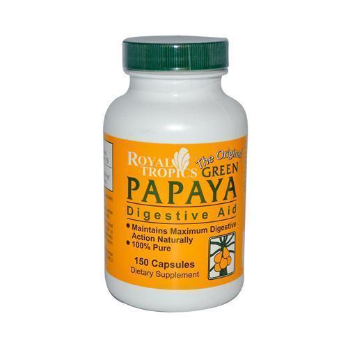 Royal Tropics The Original Green Papaya Digestive Aid (1x150 Capsules)