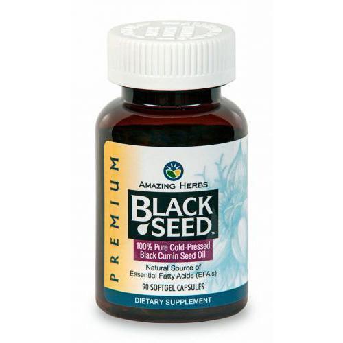 Amazing Herbs Black Seed Black Cumin Seed Oil (90 Softgels)