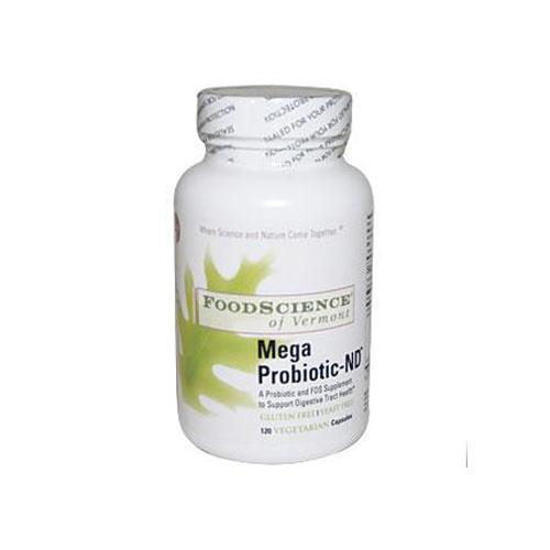 FoodScience of Vermont Mega Probiotic-ND (120 Veg Capsules)