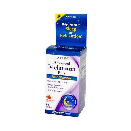 Natrol Advanced Melatonin Plus Fast Dissolve Strawberry 60 Tablets