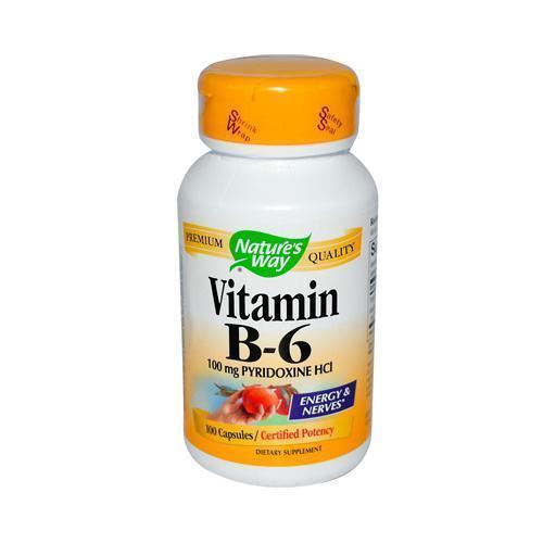 Nature's Way Vitamin B-6 100 mg (100 Capsules)