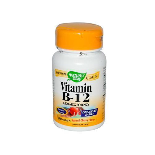 Nature's Way Vitamin B-12 2000 mcg (1x100 Lozenges)