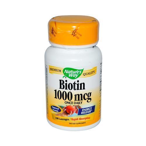 Nature's Way Biotin 1000 mcg (1x100 Lozenges)