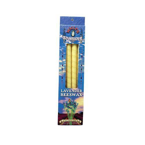 Wally's Natural Products Beeswax Candles Lavender (4 Pack)