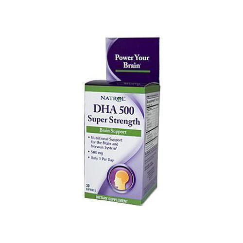 Natrol DHA 500 Super Strength 500 mg (30 Softgels)
