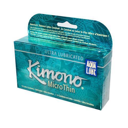 Mayer Laboratories Kimono Condom MicroThin Aqua Lube (1x12 Condoms)