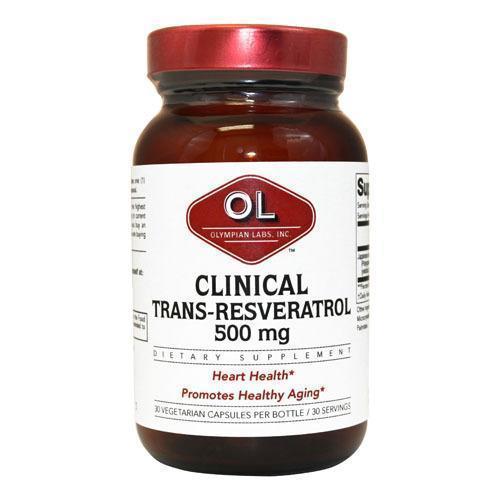 Olympian Labs Clinical Resveratrol Extra Strength (30 Veg Caps)