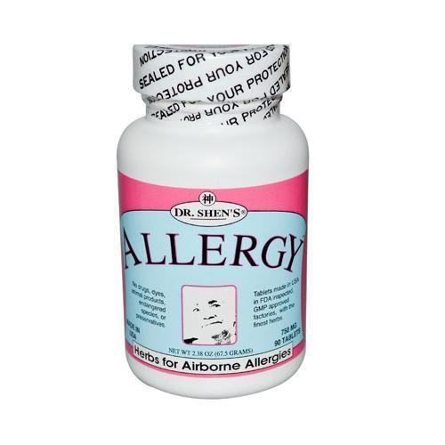 Dr. Shen's Formula A Min Kan Wan Allergy Pill 750 mg (1x90 Tablets)