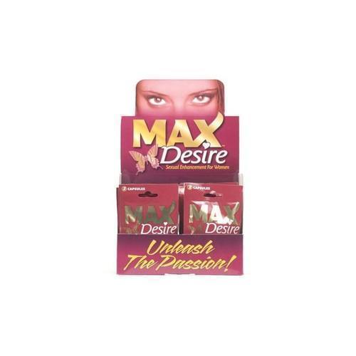 Max Desire 2 Pill Packs - 24 Piece Display  Women