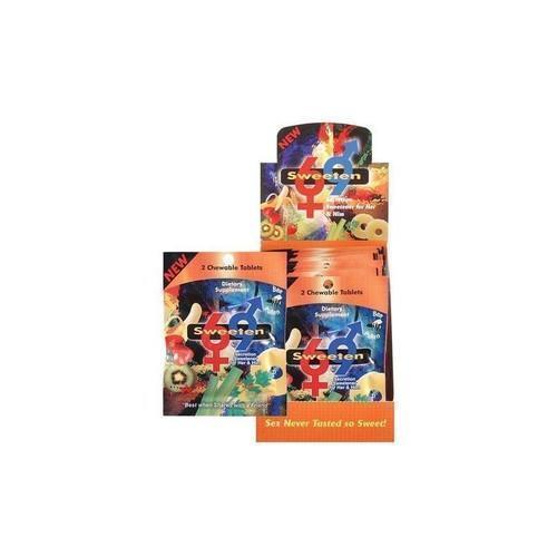 Sweeten69 Male And Female Secretion Sweetener - 16 Count Display